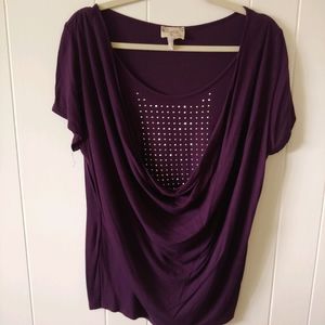 XL Lavish Cowl Neck Top